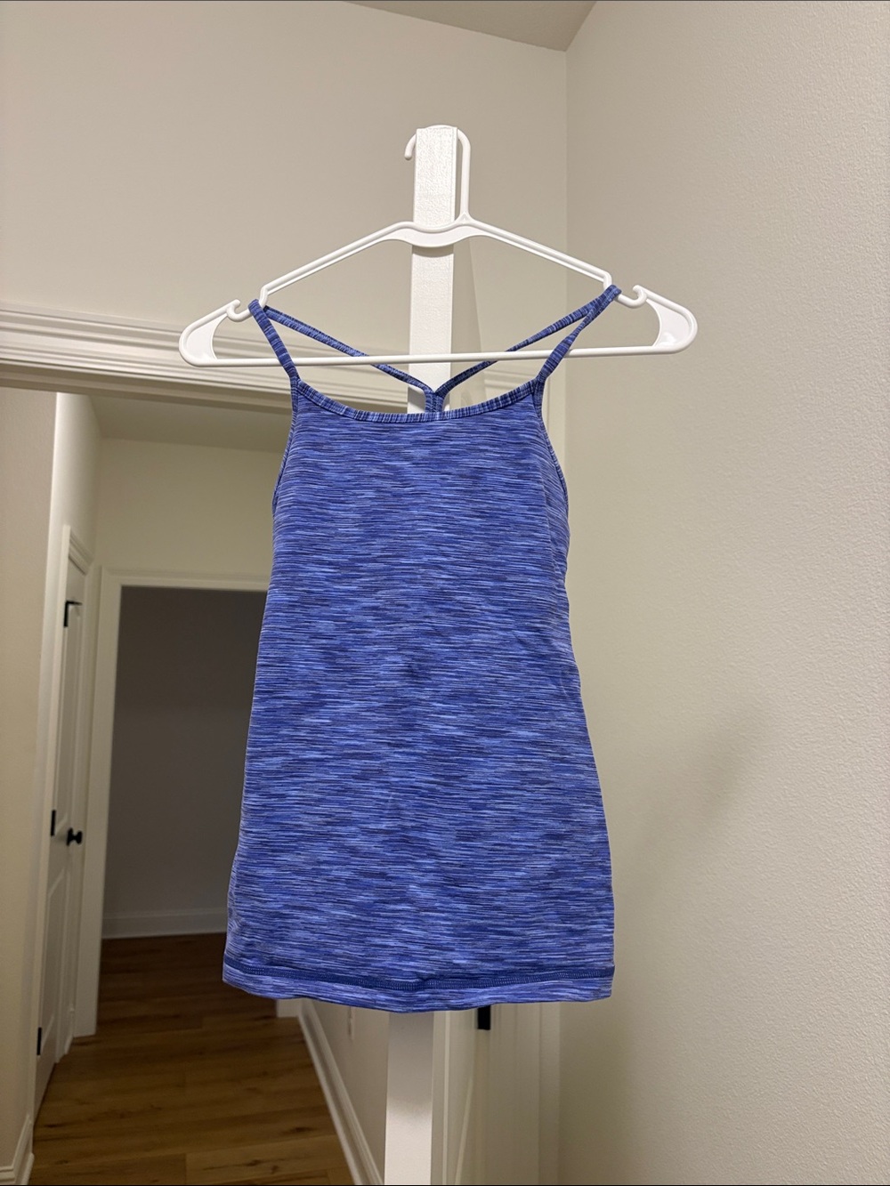 Lululemon Power Y Space Dye Shelf Bra Tank-Purple/Blue